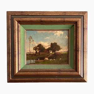 J. G. Van Jole, Dutch Landscape, 1890s-1910s, Oil on Canvas