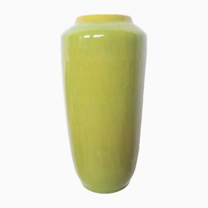 Large Green Ceramic Floor Vase from Scheurich, 1950s