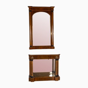 Consolle Biedermeier XX secolo, anni '60, set di 2