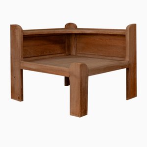 Brutalist Table in Oak Wood, 1963