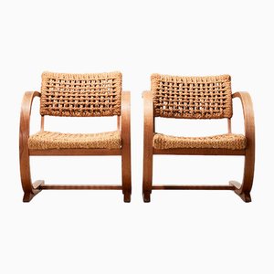 Poltrone in corda di Bas Van Pelt per My Home, anni '40, set di 2