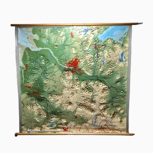 School Mural - Relief Map of Northern Germany