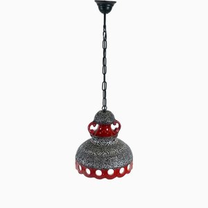 Vintage Ceramic Fat Lava Pendant Lamp, 1960s