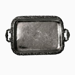 English Early Victorian Sheffield Tray with Handles, 1840