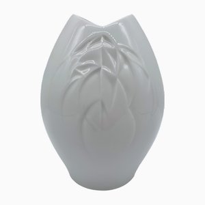 Jarrón Swords Mark 1st Choice en relieve de Meissen Porcelain