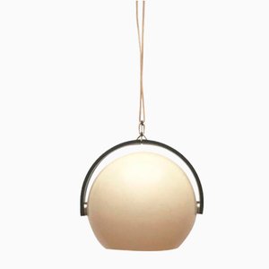 Mid-Century Swiss Space Age Plastic & Plywood Pendant Lamp from Temde, 1960s