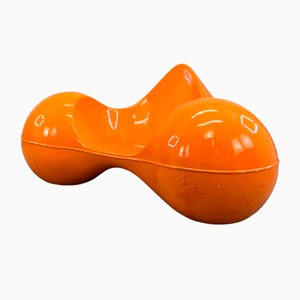 Oranger Vintage Space Age Tomato Stuhl von Eero Aarnio