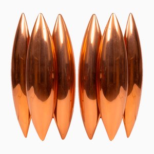 Appliques Kastor par Jo Hammerborg pour Fog & Morup, Danemark, 1960s, Set de 2