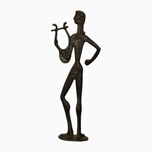 Sculpture Apollo Vintage en Bronze, 1970s