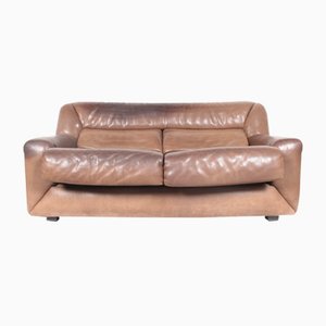 Swiss DS43 Leather Sofa from de Sede, 1980s