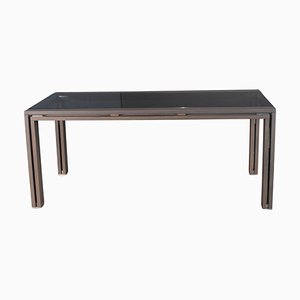 Anthrazit & Rauchglas Box Esstisch von Roche Bobois