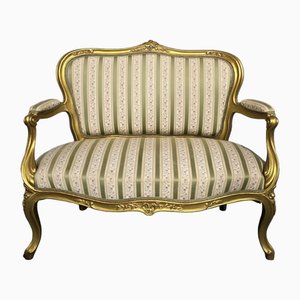 French 2-Seater Gilt Couch
