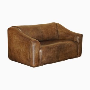 Sofá DS47 de cuero de búfalo de De Sede, años 60