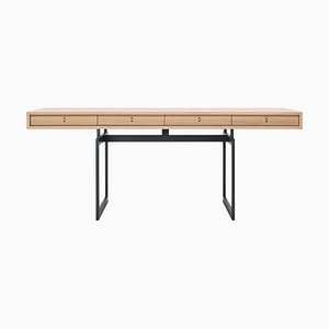 Dark Gray and Natural Oak Office Desk by Bodil Kjaer for Karakter