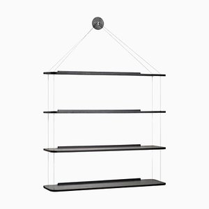 Black Hanging Bookcase by Achille & Pier Giacomo Castiglioni for Karakter