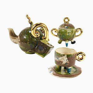 Postmodern Sculptural Pop-Art Tea Service by Juraj Mahalik for Art4, Slovakia, 1990s