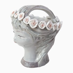 Buste de Fille Vintage en Porcelaine de Lladro, 1970s