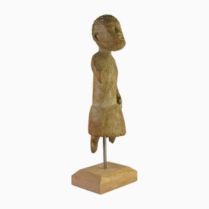 African Tribal Wooden Lobi Sculpture from Burkina Faso, 1970s