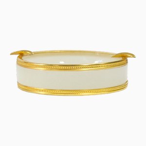 Cendrier Vintage en Verre Opalin, Italie, 1960s