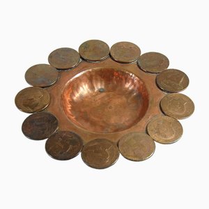 19th Century Copper Monay Dish from Spain