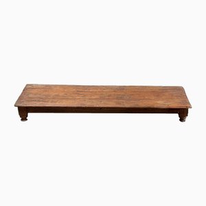 Table Basse Rustique Antique en Bois, Inde, Début du 20ème Siècle