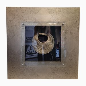 Collier Encadré en Métal Plaqué Argent