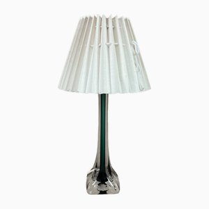 Lámpara de mesa de Paul Kedelv para Flygsfors Glasbruk, Sweden, años 50