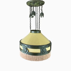 Jugendstil Deckenlampe aus Bronze von Böhlmarks, Schweden, 1910er