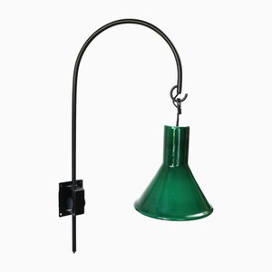 Green P & T Wall Light by Michael Bang for Holmegaard, Denmark, 1970s