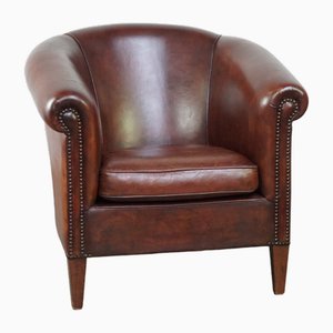 Brown Leather Club Chair