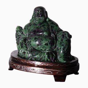 Budai Buddha in Speckled Jade, 1900