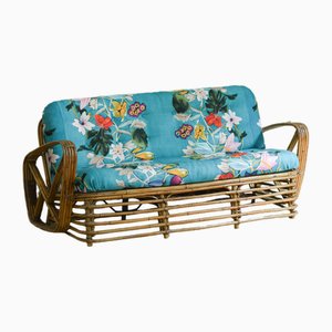 Divano Mid-Century in bambù, anni '70