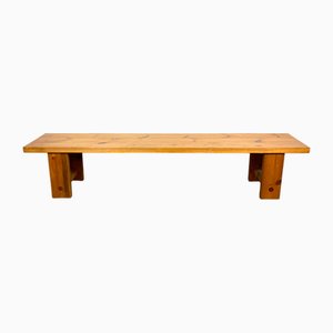 Banco escandinavo de madera de pino