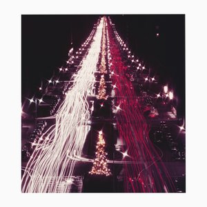 Slim Aarons, tráfico navideño, impresión digital con sello de propiedad