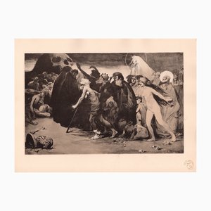 Eugène Trigoulet, The Road to Death, 1898, Original Lithograph
