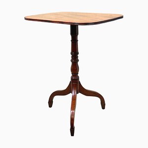 Regency Mahogany Tilt Top Rectangular Wine Table, 1820