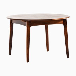 Table de Salle à Manger en Palissandre et Laiton attribuée à Svend Aage Madsen, 1960s