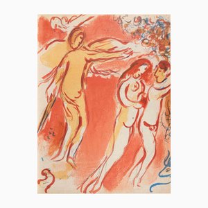 Marc Chagall, Adam and Eve Banished from the Paradise, Lithograph, 1960