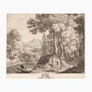 Jacques-Philippe Le Bas, Céphale et Procris, Etching, 1740