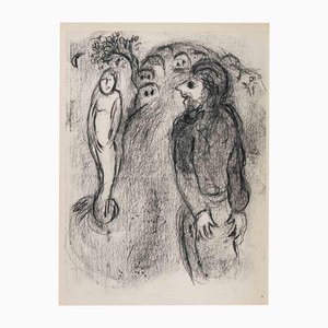 Marc Chagall, Sarah und die Engel, Héliogravure, 1960