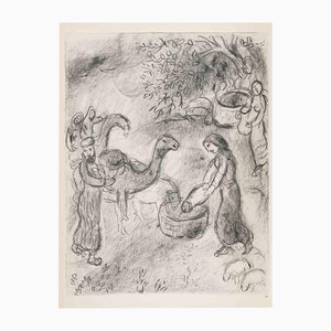 Marc Chagall, Rebekah Gives Abraham's Servants Something..., Héliogravure, 1960