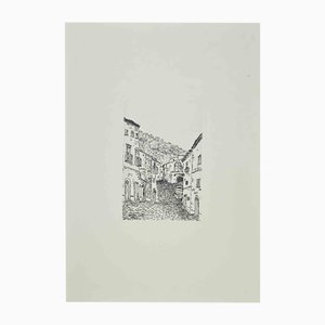 Giovanni Omiccioli, Meereslandschaft, Radierung, 1970er