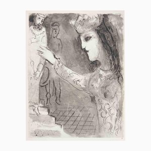 Marc Chagall, Assuerus Invited by Esther, Héliogravure, 1960