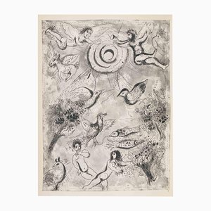Marc Chagall, Adán y Eva, Héliogravure, 1960