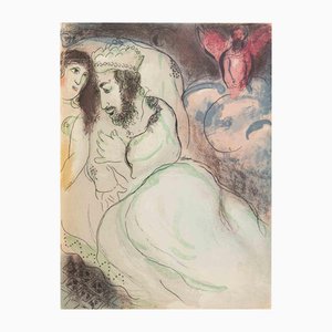Marc Chagall, Sarah and Abimelech, Lithograph, 1960