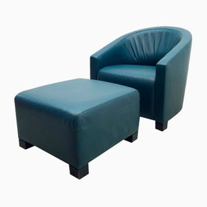 Fauteuil avec Tabouret de de Sede