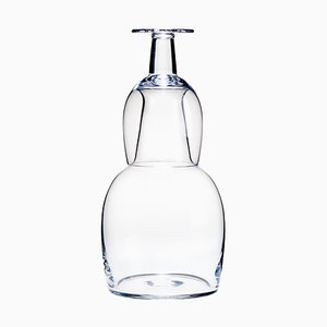 Glass Carafe and One Glass by Aldo Bakker for Karakter, Set of 2