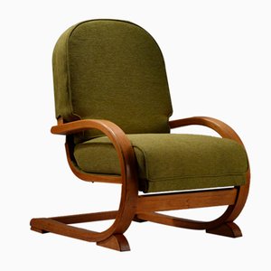 Vintage Famulus Stuhl aus Stoff & Holz, 1930er