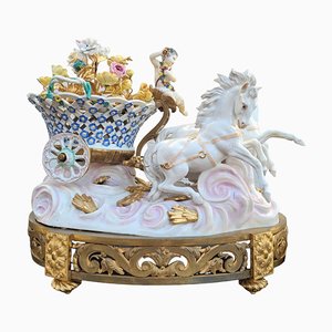 Putto mit Blumenwagen, 19. Jh.
