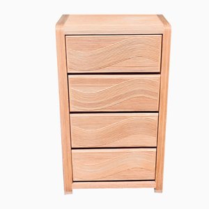 Vintage Rattan High Chest of Drawers, 1980s